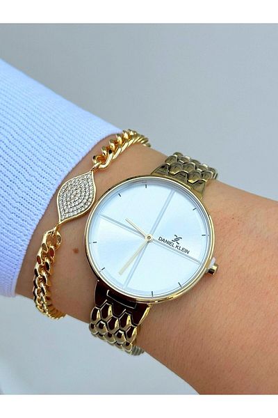 Daniel Klein Dk.ft.1.118 Steel Cord 30 Mt Water Resistant New Season Stylish Design Wristwatch