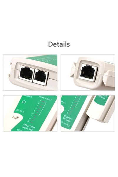 DESTE ELEKTRONİK جهاز اختبار الكابلات المتوافق مع Rj45 Rj11، جهاز اختبار كابل...