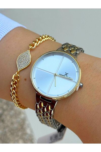 Daniel Klein Dk.ft.1.104 Steel Cord 30 Mt Water Resistant New Season Stylish Design Wristwatch