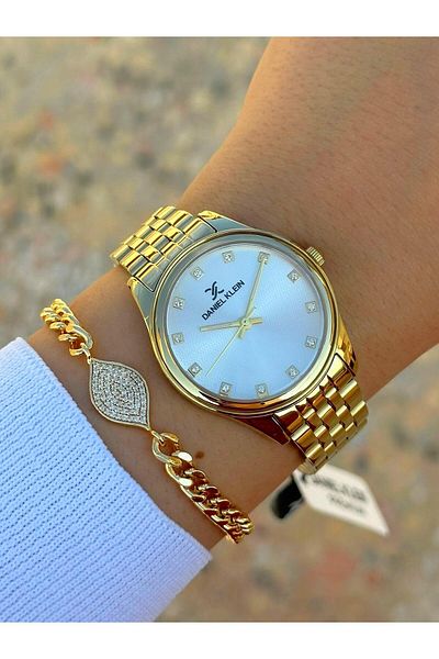 Daniel Klein Dk.ft.1.126 Steel Cord 30 Mt Water Resistant New Season Stylish Design Wristwatch