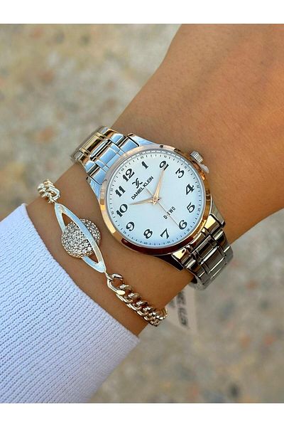 Daniel Klein Dk.ft.1.141 Steel Cord 30 Mt Water Resistant New Season Stylish Design Wristwatch