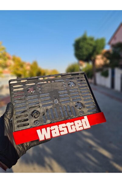 karbonsoft Wasted Yazılı Pleksi Plakalık