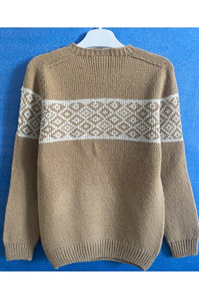 Nisrakids Pulover de tricotaj pentru copii - buzunar cangur, mânecă lungă și gât turnat