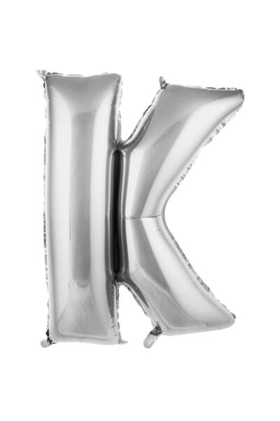 PARTY 34 بالون فويل حرف K لون فضي - بالون حرف K - بالون فويل حرف K بالون فضي ...