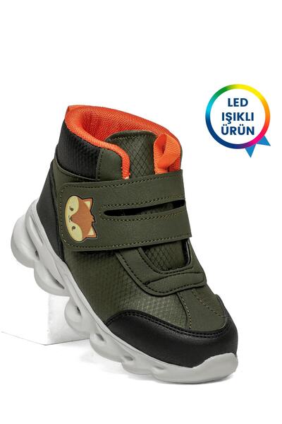 Cool Kids Riwi Erkek Çocuk Işıklı Outdoor Bot Haki