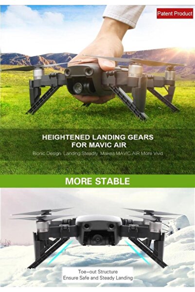 Profisher Djı Mavic Air Güvenli Yüksek Iniş Ayağı Seti
