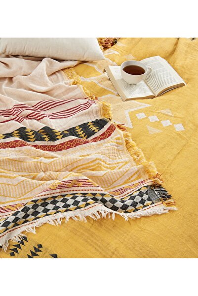 NAURA Concept Müslin Peştemal Pamuk Pike Yatak Örtüsü