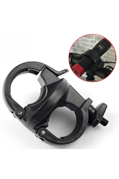 Genel Markalar Bisiklet Motor Gidon Fener Tutucu Siyah Plastik 360° Dönebilir...