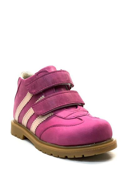 Tuğba Ortopedi 1912 Full Orthopedic 100% γνήσιο δέρμα για κορίτσια φούξια/κρεμ προσχολικής ηλικίας μπότες με κορσέ