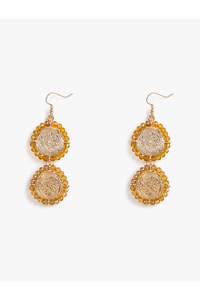 Koton Dangle Earrings with Bead Detail