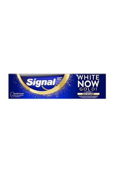 Signal 4 عبوات معجون أسنان سيجنال أبيض نو جولد 75 مل