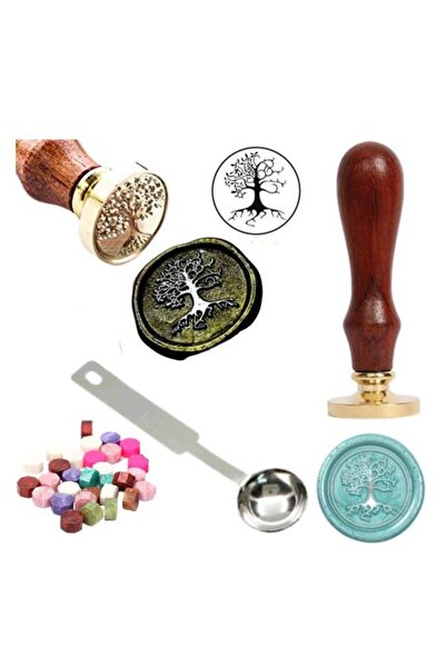 Profisher Mektup Damga Mühürü Tree Of Life + 30 Mühür Mumu + Eritme Kaşığı