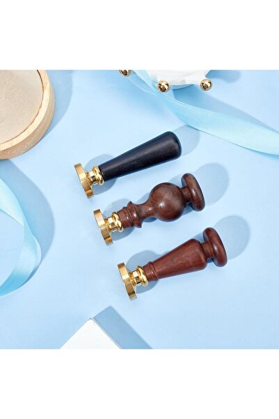 Profisher Ahşap Mum Mühürü Sapı Siyah Ağaç G11 Özel Tasarım M8 Dişli