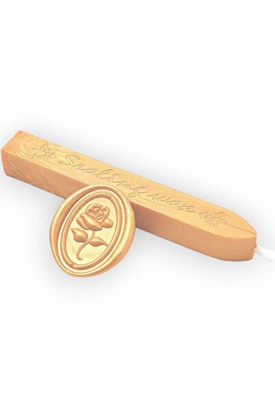 Profisher Fitilli Mühür Mumu Çubuk Saten Altın Resmi Damga Zarf Davetiye