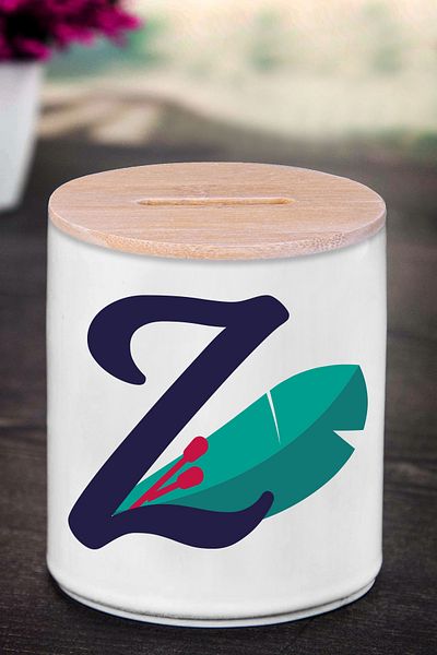 Bytwo Κουμπαράς με γράμμα Z (ΚΕΡΑΜΙΚΟ) - Μοτίβο Z - K228