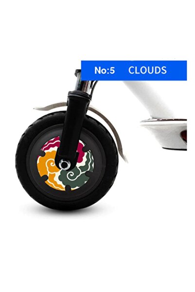 Profisher M365/pro/1s Scooter Için Tekerlek Reflektör Etiketi Desenli Seri No 5