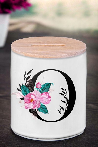 Bytwo Kasica prasica sa slovom O (KERAMIKA) - Pink Nature O - K77