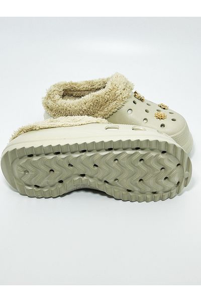 Akınal Bella Дамски зимни чехли Stone Crocs Style