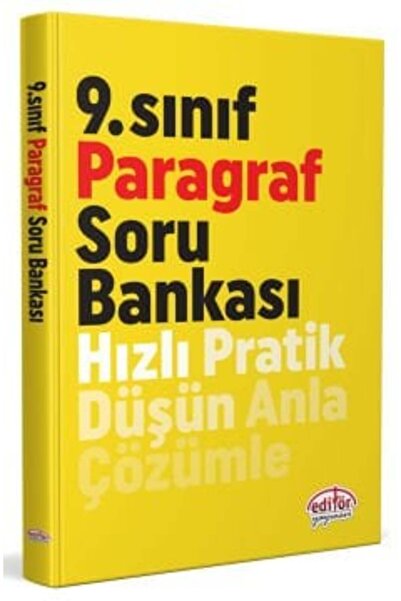 Editör Yayınları Editör 9. Sınıf Paragraf Soru Bankası
