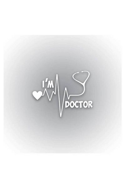 TSC Sunt Doctor Autocolant auto 15 cm x 11 cm inscripție 230