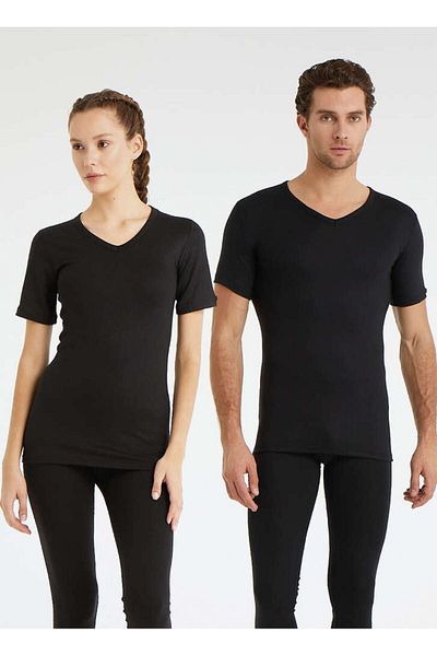 Blackspade Μπλουζάκι Cold Unisex Thermal κοντομάνικο V λαιμόκοψη