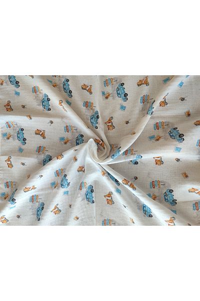Alpıno Muslin Blanket Cover Alpinobaby 100% cotton 85 cm * 85 cm + 2 Wipes