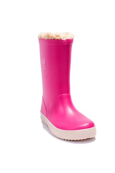 IGOR W10207 Splash Nautico Borreguito Fuchsia Orthopedic Furry Girl's Rain Boots