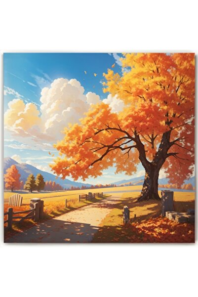 LİLYHOBBYLAND Renkli Baskılı Sayılarla Boyama Hobi Seti (Çerçeveli) 60x75 cm:...