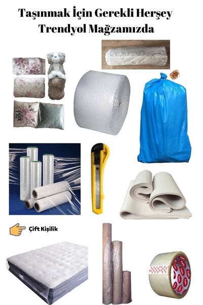 Dekals 20 Metre Rulo Halı Poşeti Halı Yorgan Battaniye Taşıma Saklama Ambalaj Poşeti (BOYU AYARLANABİLİR)