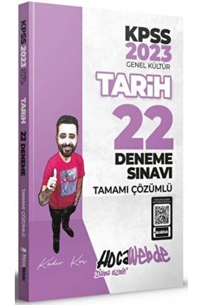 Hocawebde Yayınları Hocawebde 2023 Kpss Tarih Video Ders Notu + Tarih Çözümlü Soru + Tarih Tamamı Çözümlü 22 Deneme