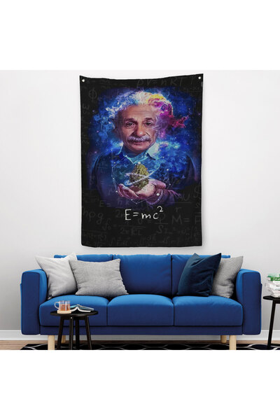Harita Sepeti Albert Einstein E=mc2 Zidni obložak - Tepih komada, Poklon za n...