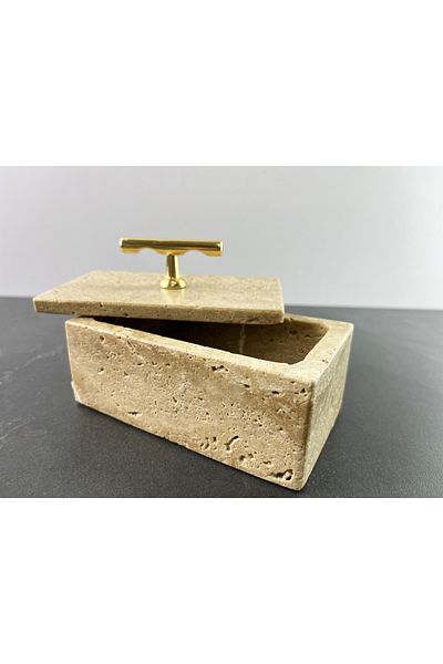 Modestmar Natural Travertine Marble Bowl, Marble Jewelry, Organizer, Decorative Bowl