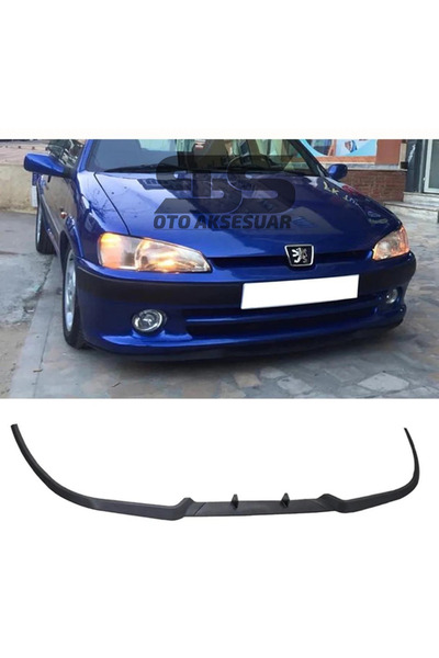 Furens Peugeot 106 Cupra R Uyumlu Ön Lip Mat Siyah Ön Tampon Lip
