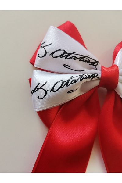 MİNİK ADIMLAR Little Steps 2 Pieces 29 October 10 November Ataturk and Signature Printed Special Design Clip Buckle