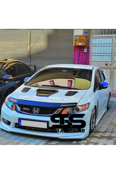 Furens Honda Civic FB7 Uyumlu Piano Black Kaput Üstü Havalandırma Izgarası