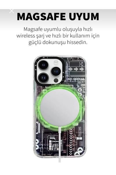 OVADA Iphone 11 Pro Max Uyumlu MagSafe Destekli Premium Sert Silikon Kılıf