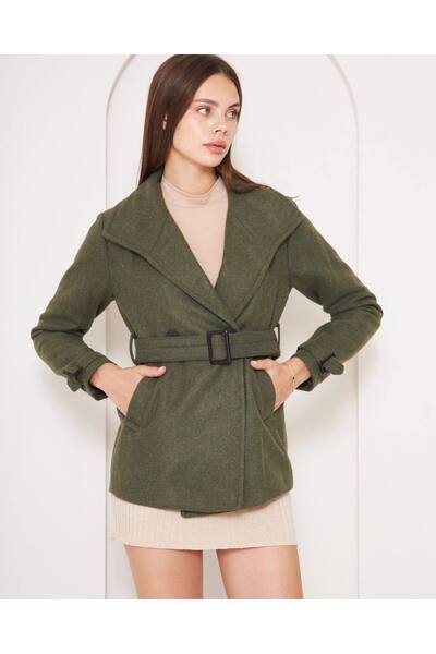 Flirtix Women's Buckle Short Stamp Coat