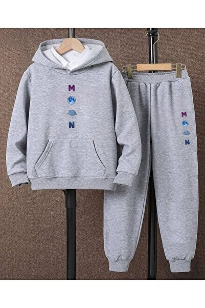 Serays moda Παιδική αθλητική φόρμα με στάμπα MOON