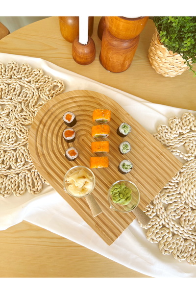 KaiHome Bamboo Wavy Model Rainbow Presentation Rack