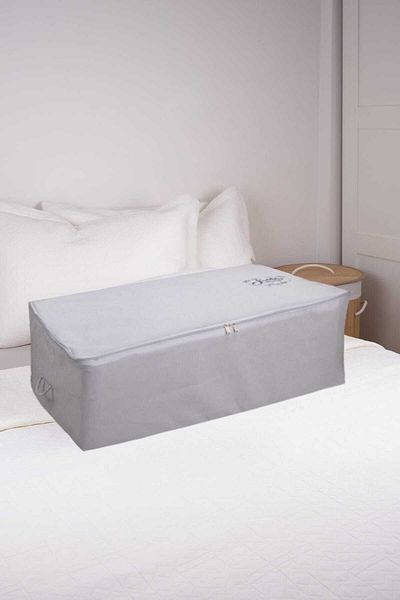 Textile sweet Large Size Gray Under Base Organizer Storage 62x46x22