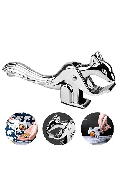 Reis Home Reis Home Practical Squirrel Shaped Luxury Metal Almond Walnut And Hazelnut Cracker| Squirrel Hazelnut Walnut