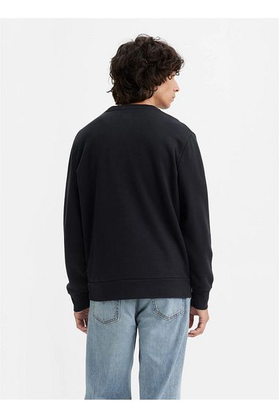 Levi's Levis Crew Neck Black Men's Sweatshirt A2824-0007_LSET2 GRAPHIC CREW PIRAT