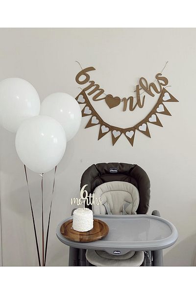 Partifabrik Half Age 6 Months Balloon Party Set