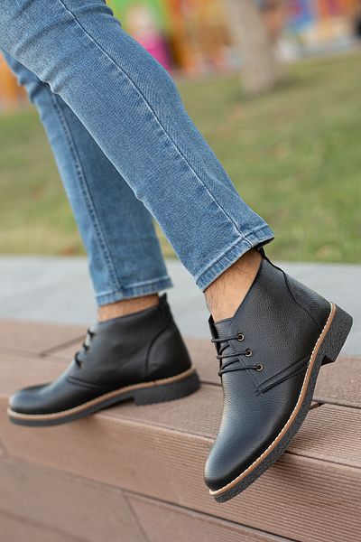 Freemax Men's Papi Tied Winter Men's Boots Black