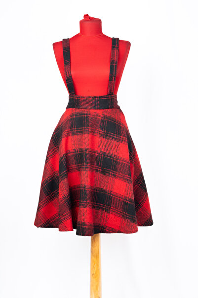 Sihirli Düğmeler Suspender Skirt