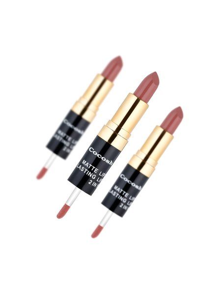Cocosh She Lipstick - Matte Smile Lipstick & Lipgloss 2 In 1 02 Latte8681569700475