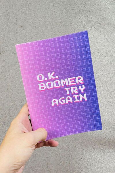 Namgo Boomer - YUSHICLUB NOUA COLECȚIE Caiet A5 fără linii (50 coli)