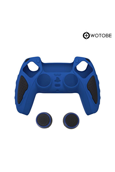 WOTOBE Playstation 5 Dualsense Oyun Kolu Silikon Koruyucu Kılıf ve Analog Kor...