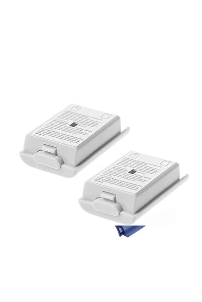 WOTOBE Xbox 360 Oyuncu Kolu Pil Kapağı Yuvası Beyaz- 2adet