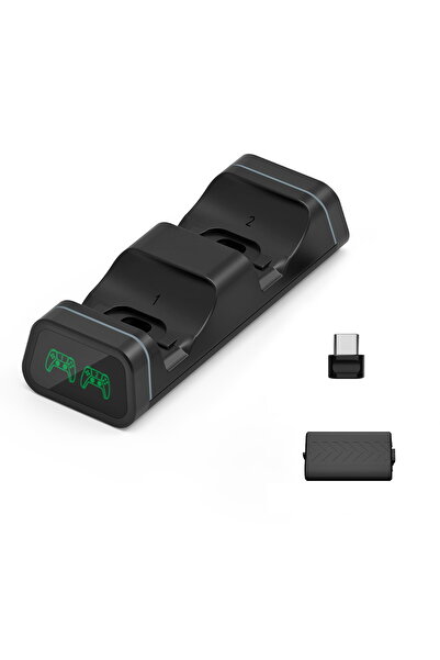 WOTOBE Xbox One/series Oyun Kolu Joystick Pil Type-c Şarj Istasyonu